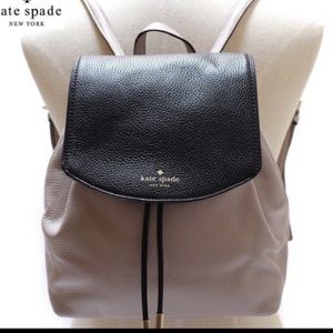 Kate Spade leather backpack with drawstring clasp